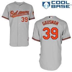 Men's Majestic Baltimore Orioles 39 Kevin Gausman Authentic Grey Road Cool Base MLB Jersey