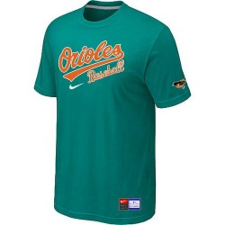 MLB Men's Baltimore Orioles Nike Practice T-Shirt - Auqe Green