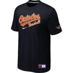 MLB Men's Baltimore Orioles Nike Practice T-Shirt - Black