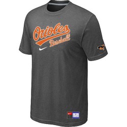 MLB Men's Baltimore Orioles Nike Practice T-Shirt - Dark Grey
