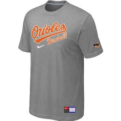 MLB Men's Baltimore Orioles Nike Practice T-Shirt - Grey