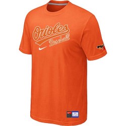 MLB Men's Baltimore Orioles Nike Practice T-Shirt - Orange