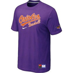 MLB Men's Baltimore Orioles Nike Practice T-Shirt - Purple